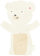 cartoon polar bear cub