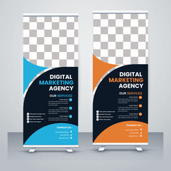 business rollup banners for marketing rack card or dl flyer templates
