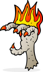 cartoon spooky claw