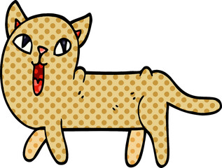 cartoon doodle funny cat