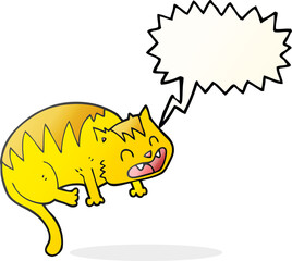 speech bubble cartoon cat