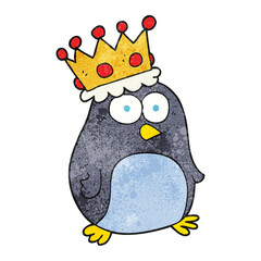 textured cartoon emperor penguin