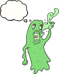 thought bubble cartoon ghost