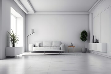 Fototapeta premium modern loft interior design