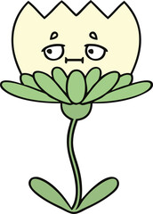 cute cartoon flower