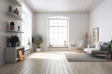 Fototapeta premium modern loft interior design