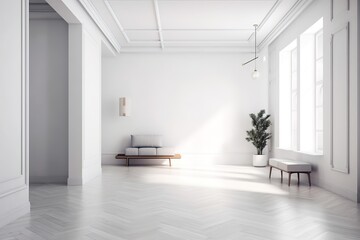 Fototapeta premium modern loft interior design