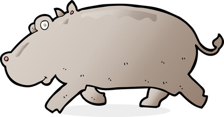 cartoon hippopotamus