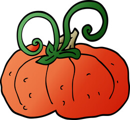 cartoon doodle winter squash