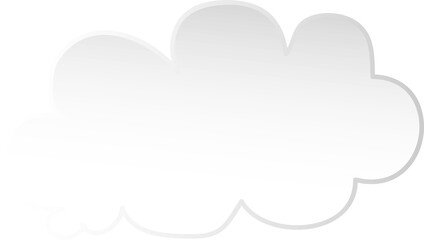 Illustration of clouds, Transparent background