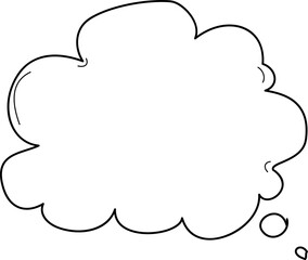 Hand drawn bubbles illustration, Transparent background