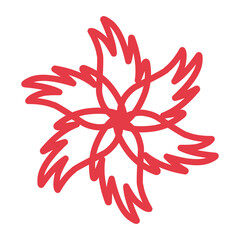 Blooming flower line icon