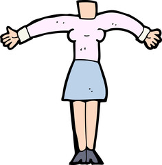 cartoon female body (add photos or mix and match cartoons)