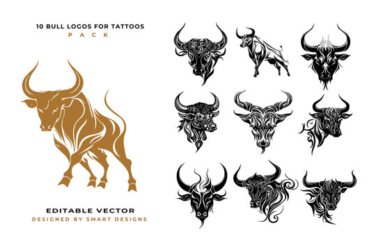 Powerful Symbol Figure of Bull Tattoo | Tattoo Ink Master