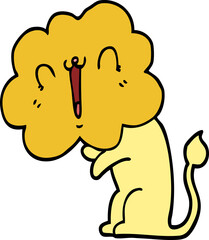 cute cartoon lion
