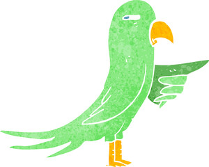cartoon parrot