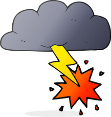 cartoon thundercloud