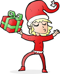 santa's helper cartoon