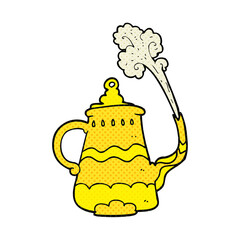 cartoon fancy coffee pot