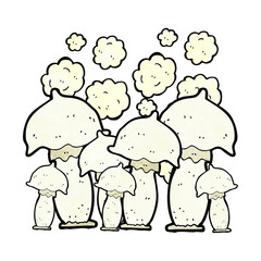 cartoon mushrooms