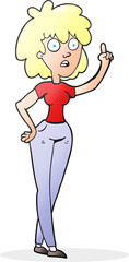 cartoon woman