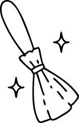 magic broomstick sweeping