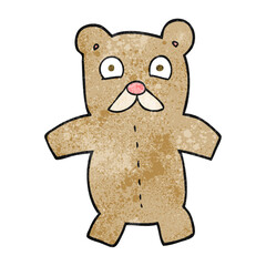 textured cartoon teddy bear