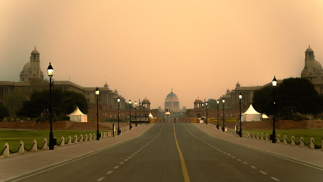 Rashtrapati Bhavan located at Kartavya path, New Delhi, India