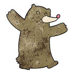 textured cartoon bear