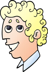 cartoon doodle man face