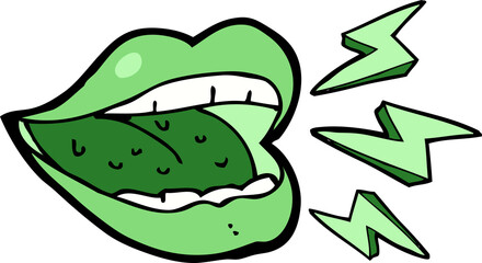 cartoon smiling halloween mouth