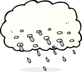 cartoon rain cloud