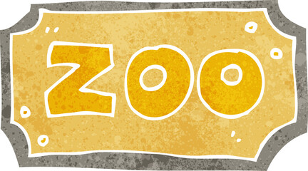cartoon zoo sign