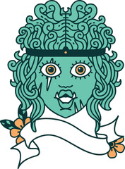 orc barbarian character face illustration