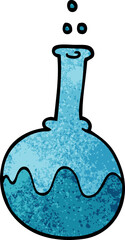 cartoon doodle science tube