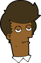 cartoon bored man