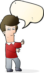 cartoon man gesturing wildly with speech bubble