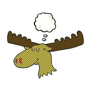 thought bubble cartoon moose