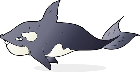 cartoon killer whale
