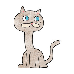 textured cartoon cat