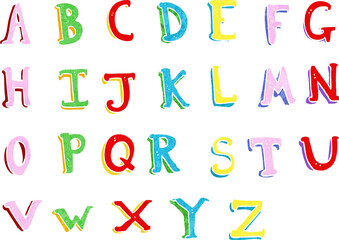 cartoon alphabet