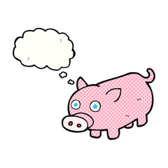 thought bubble cartoon piglet