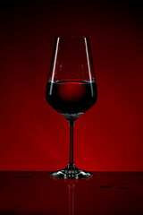 Glass of red wine