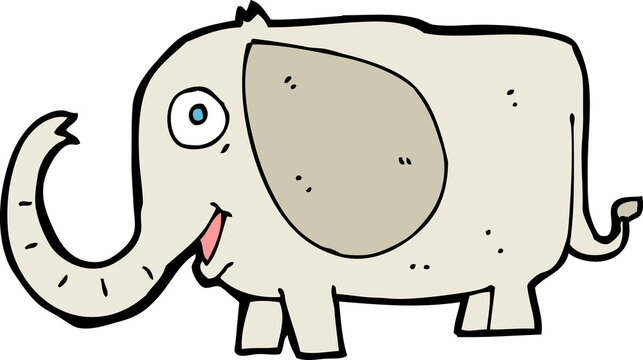 cartoon baby elephant
