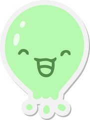 cute cartoon jellyfish sticker