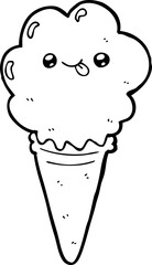 cartoon ice cream