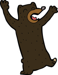 cartoon black bear