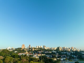 Fototapeta na wymiar Foto aérea praça Charles Miller, em região nobre de São Paulo