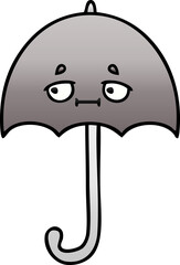 gradient shaded cartoon umbrella
