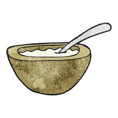 textured cartoon porridge